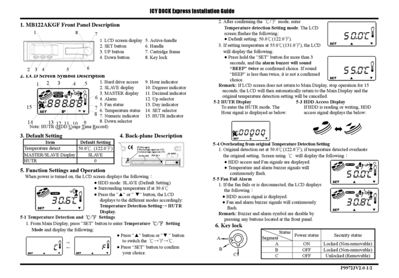 Icy Dock MB122AKGF User manual