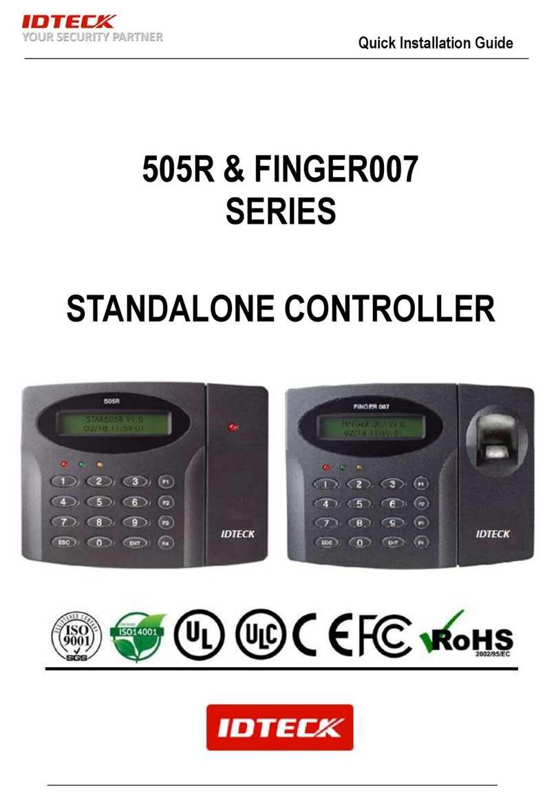 IDTECK Star 505R User manual