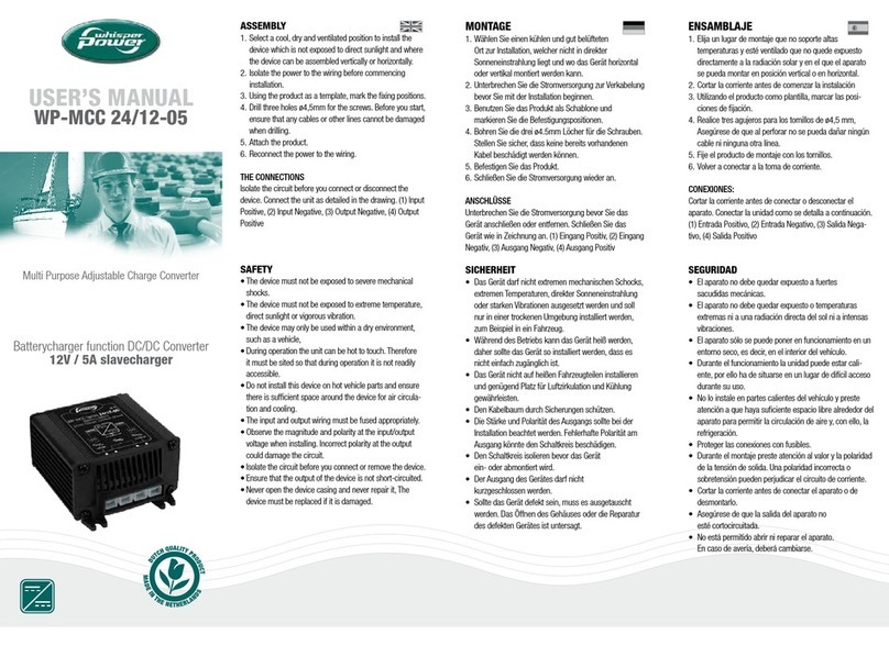 WhisperPower WP-MCC 24/12-05 user manual