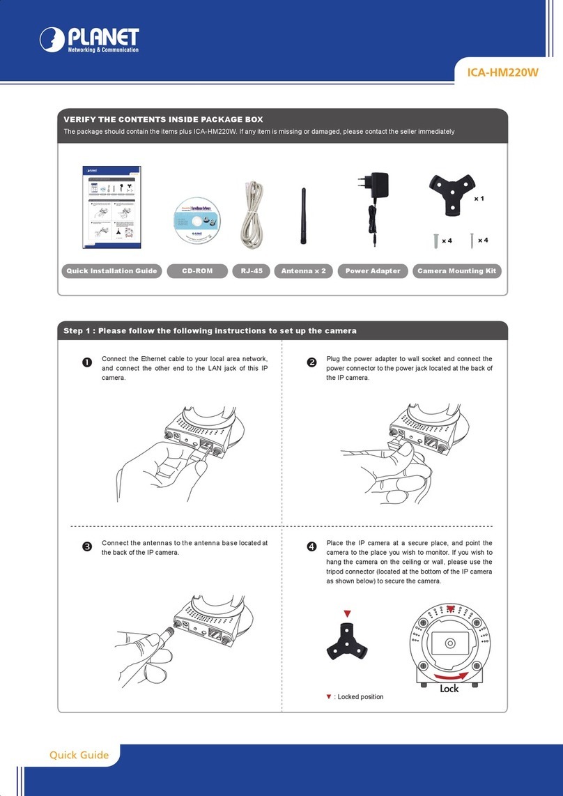 Planet Networking & Communication ICA-HM220W User manual