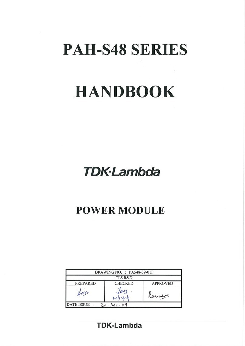 TDK-Lambda PAH-S48 series User manual