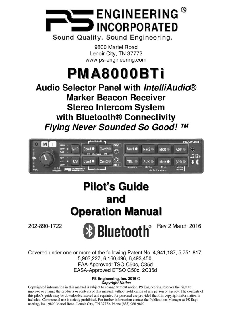 PS Engineering PMA8000BTi User manual