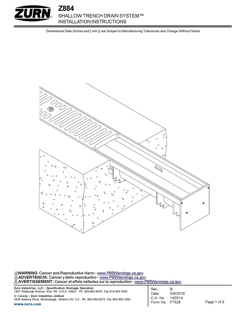 ZURN Z884 installation instructions