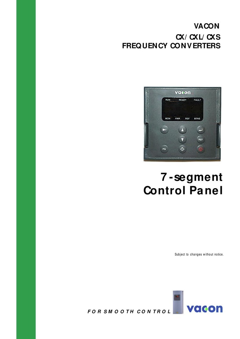 Vacon 7-segment Control Panel manual