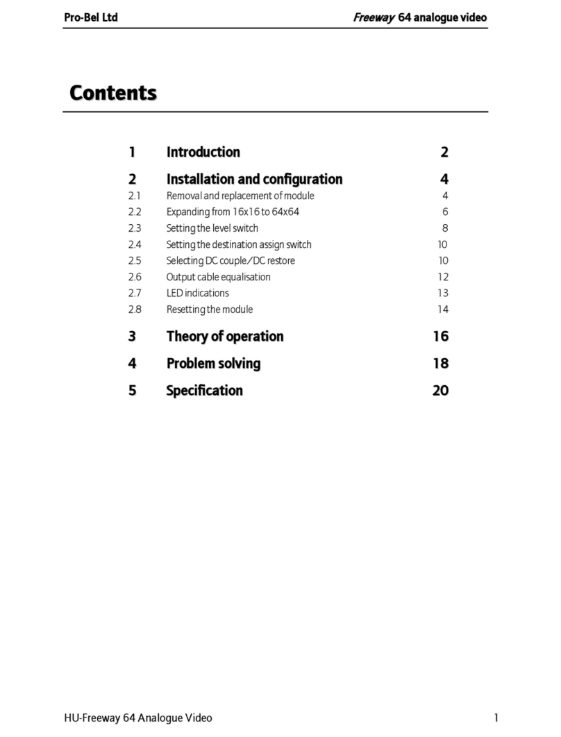 pro bel Freeway 64 manual
