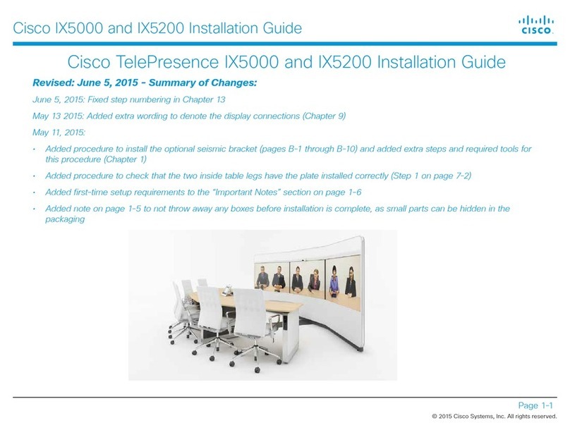 Cisco TelePresence IX5200 User manual