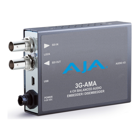 AJA 3G-AMA Installation and operation guide
