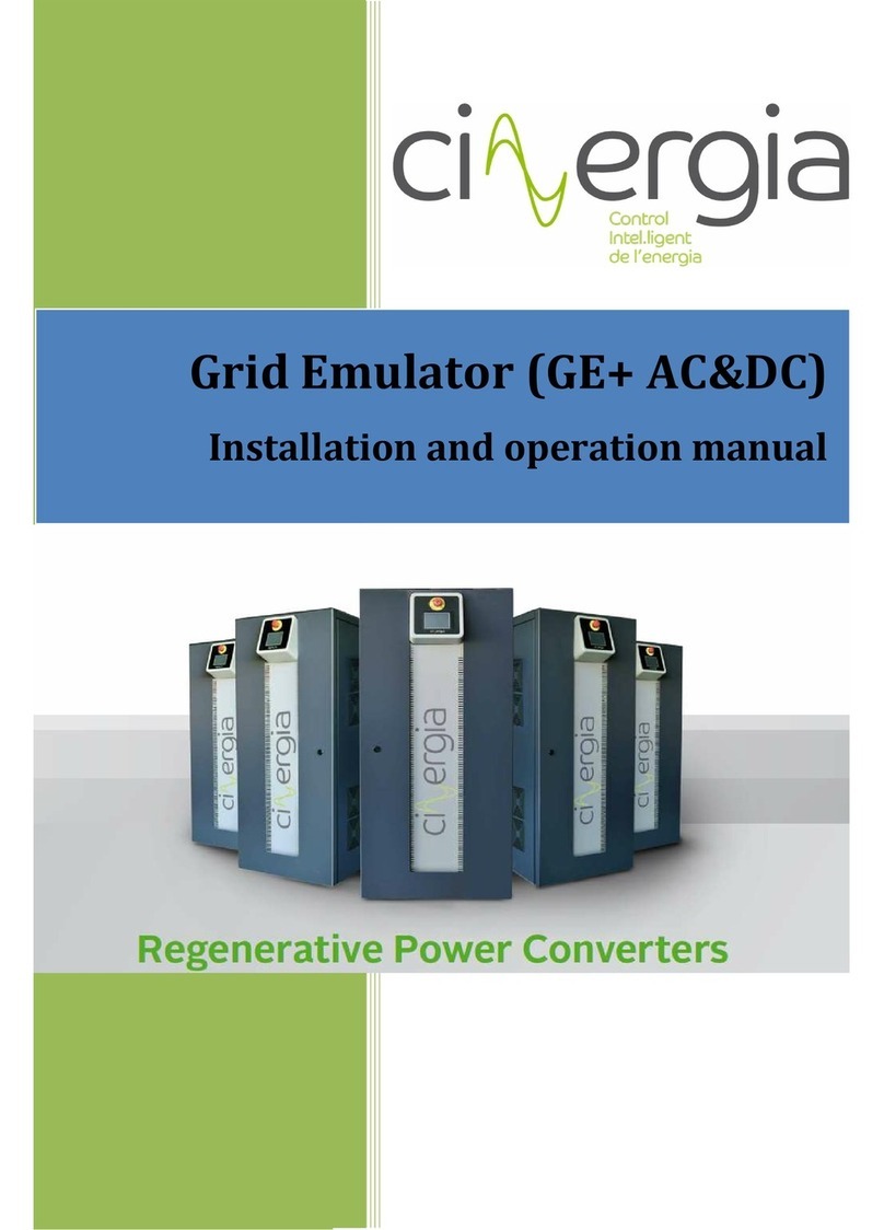 Cinergia GE+ Hardware installation and operation manual
