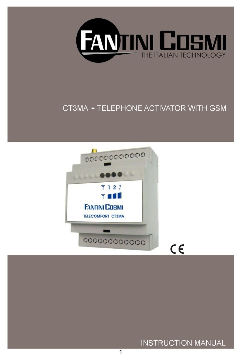 Fantini Cosmi CT3MA instruction manual