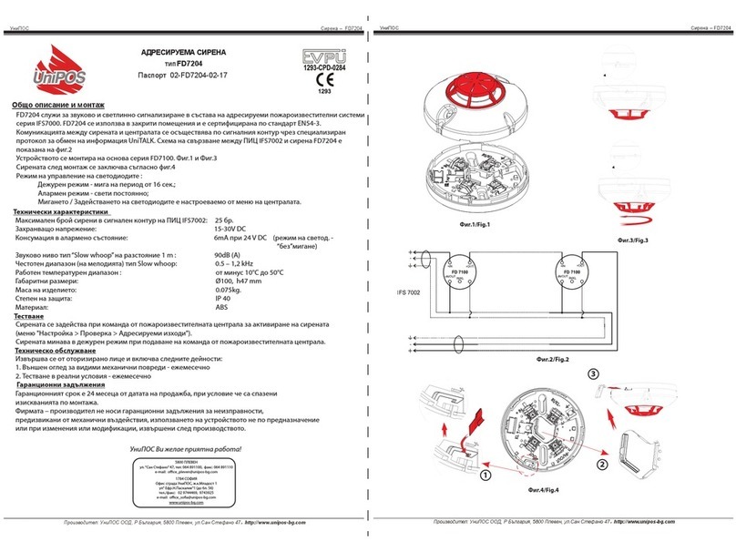 UniPOS FD7204 instruction manual