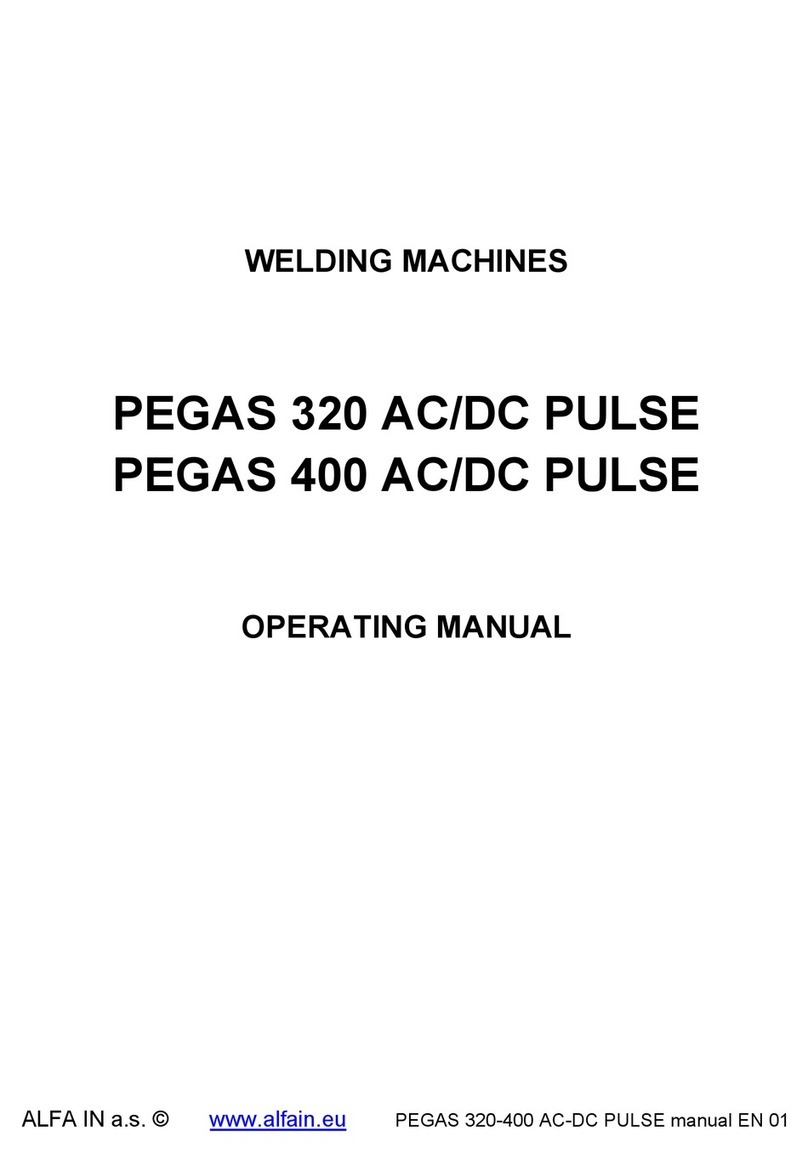 Alfain PEGAS 320 AC/DC PULSE User manual
