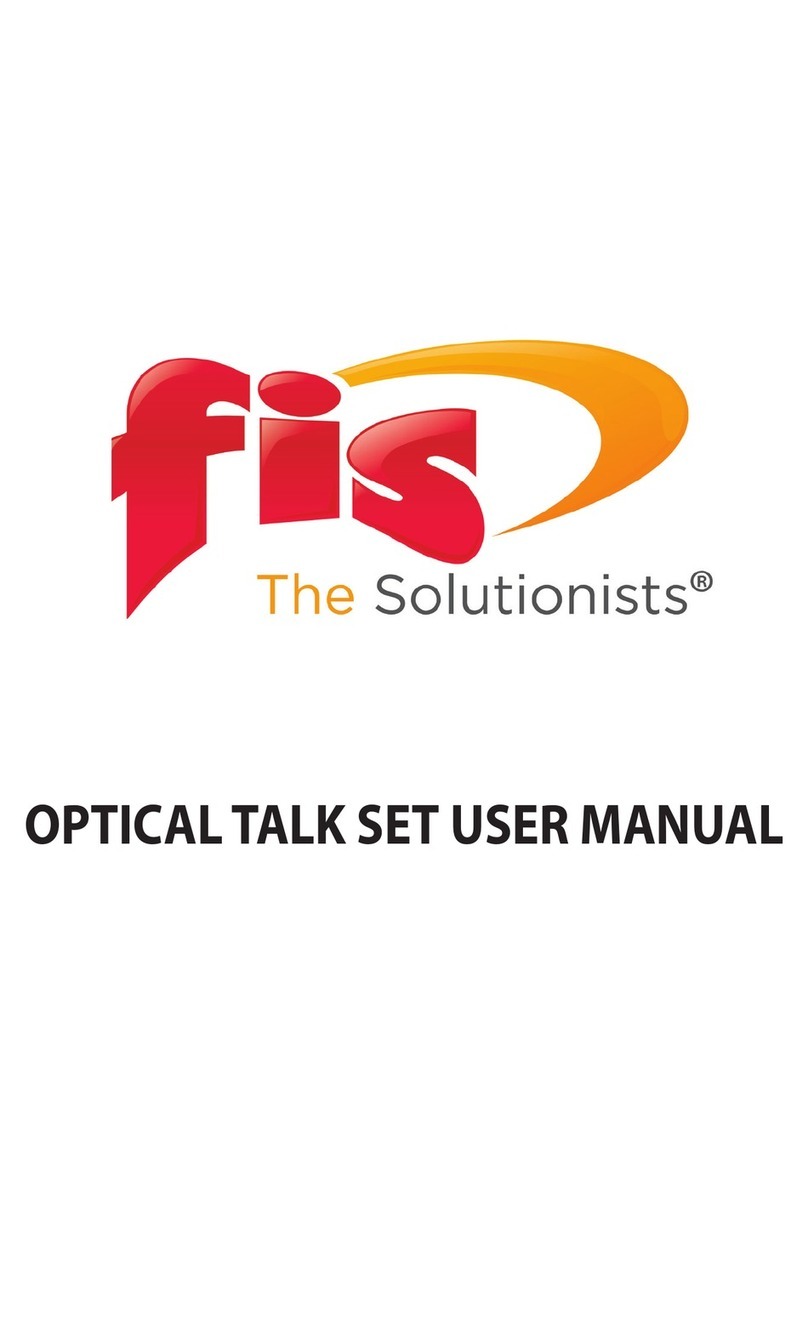 Fiber Instruments Sales Optical Talk Set user manual
