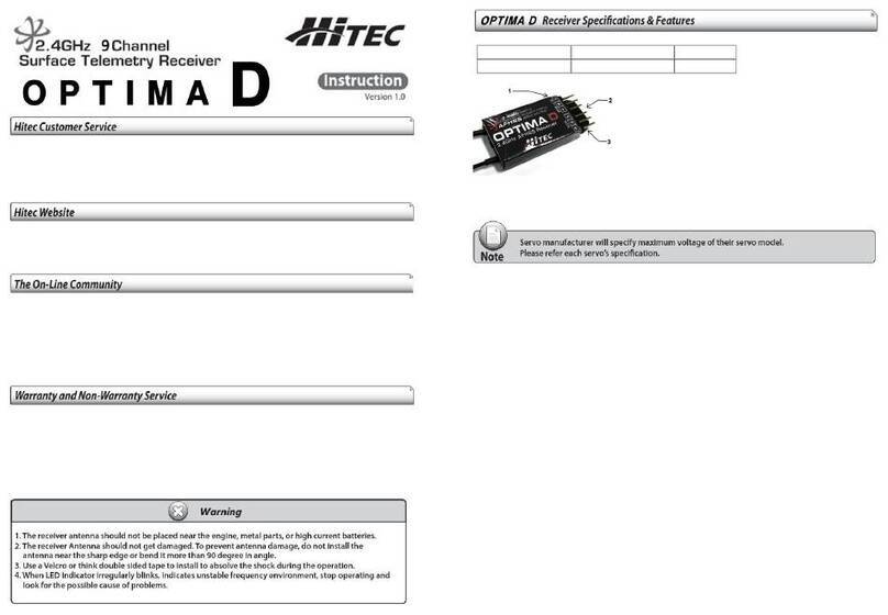 Hi-Tec OPTIMA D User manual