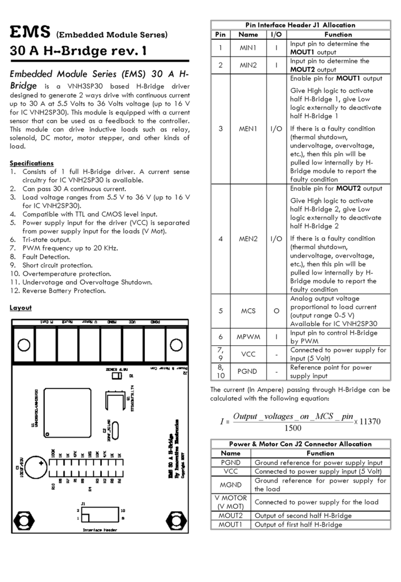 Innovative Electronics EMS 30 A H-Bridge quick start