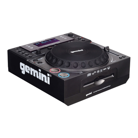 Gemini CDJ-600 User manual
