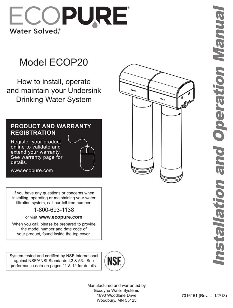 Eco Pure ECOP20 Installation and operation manual