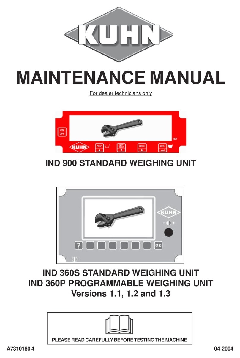 KUHN IND 900 User manual