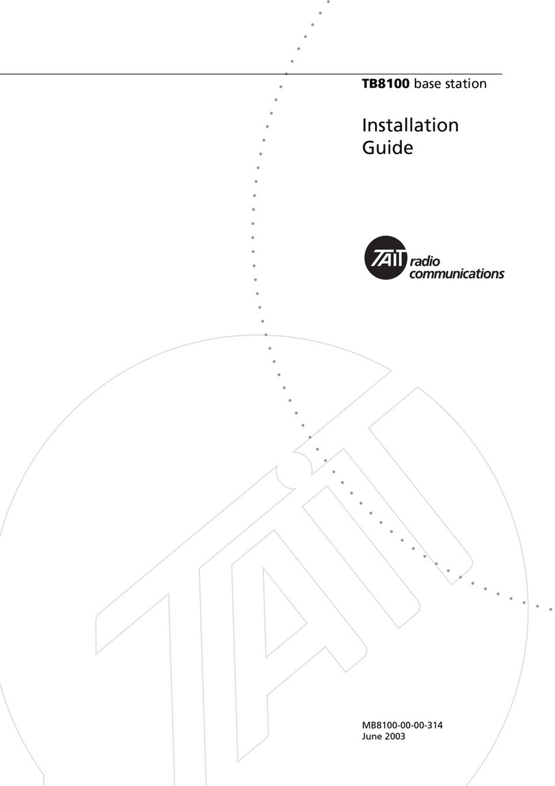 Tait TB8100 User manual