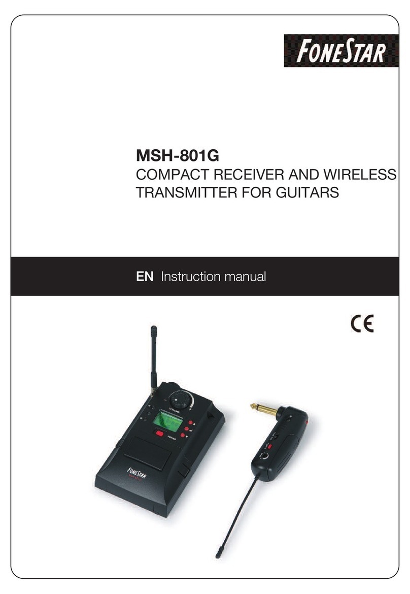 FONESTAR MSH-801G instruction manual