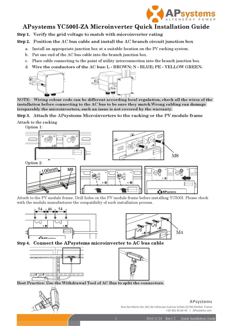 APsystems YC500I-ZA User manual