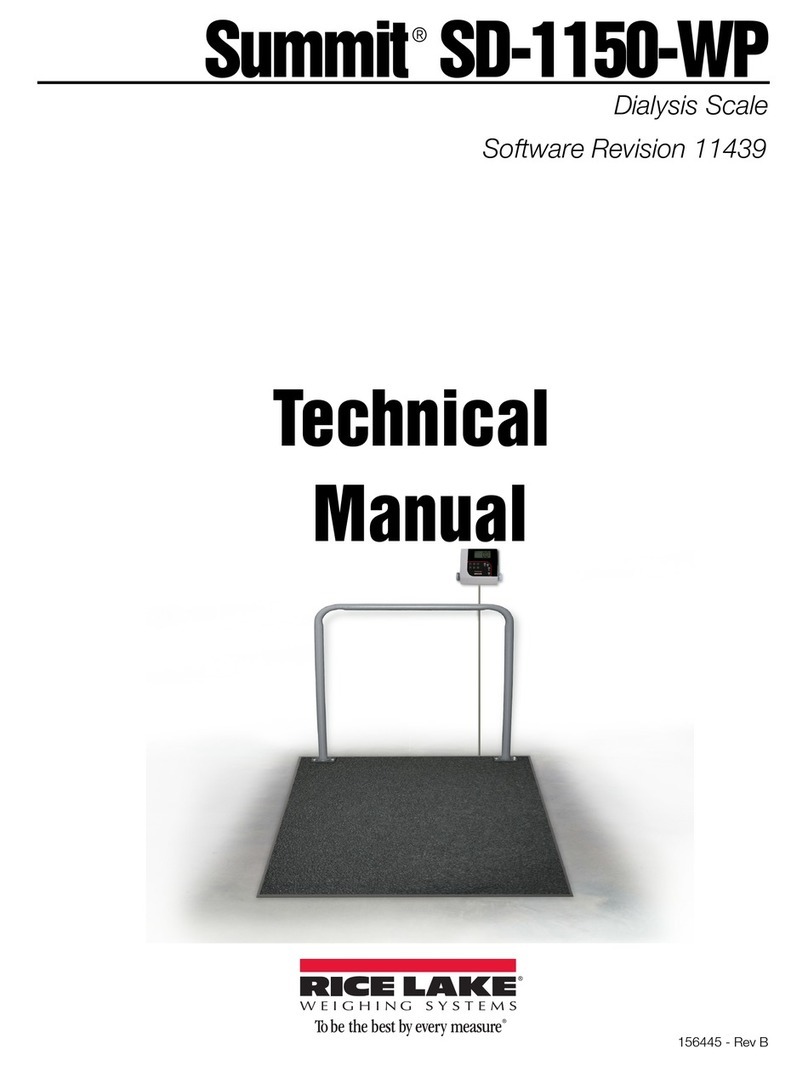 Rice Lake Summit SD-1150-WP User manual