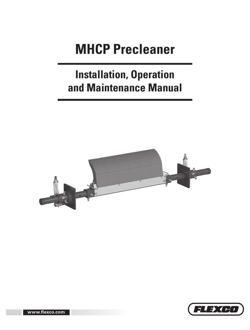 Flexco MHCP Precleaner Installation, operation and maintenance manual