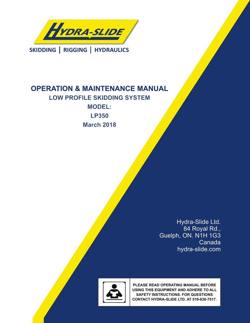 Hydra-slide LP350 Operation & maintenance manual