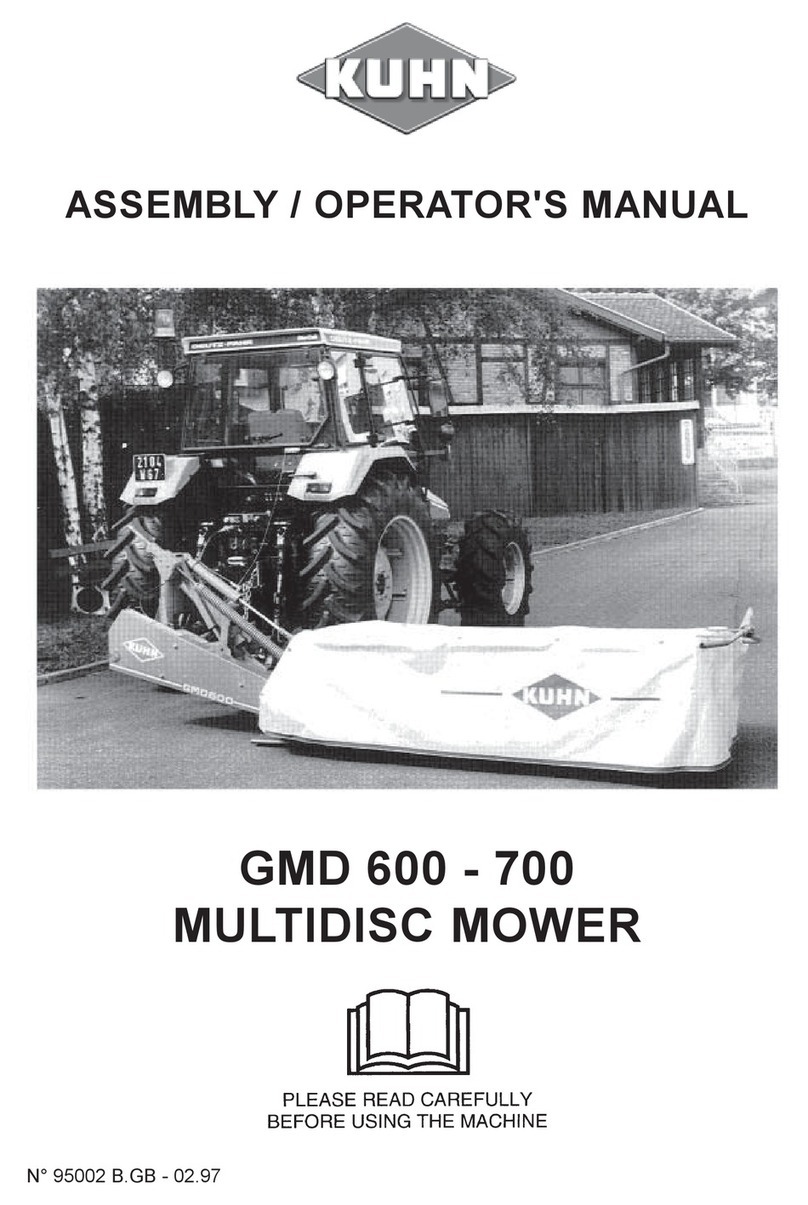 KUHN GMD 600 User manual