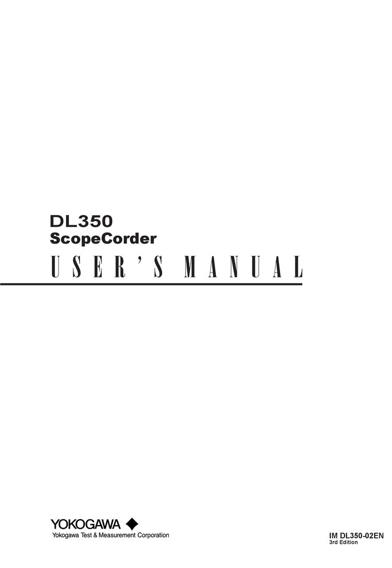 YOKOGAWA ScopeCorder DL350 User manual