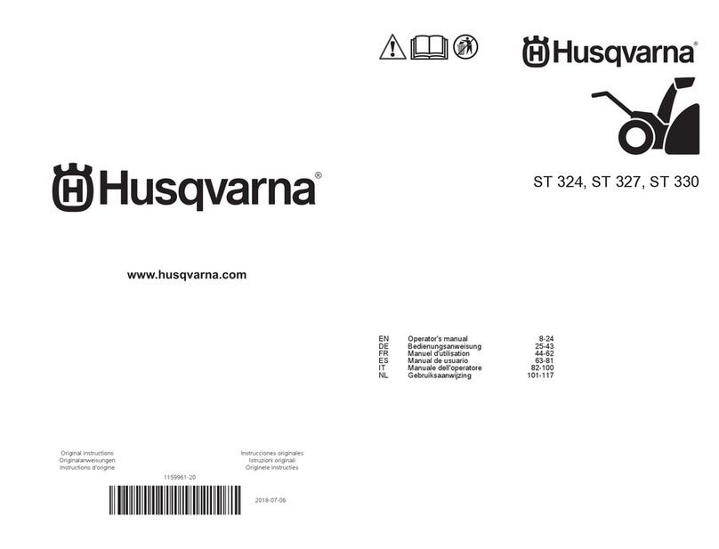 Husqvarna ST 324 Operator's manual