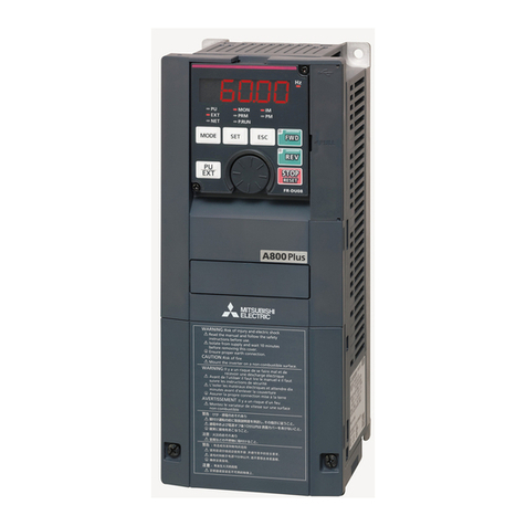 Mitsubishi Electric A800 Plus Series Function manual