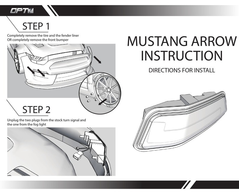 OPT7 MUSTANG ARROW User manual OPT7 MUSTANG ARROW User manual