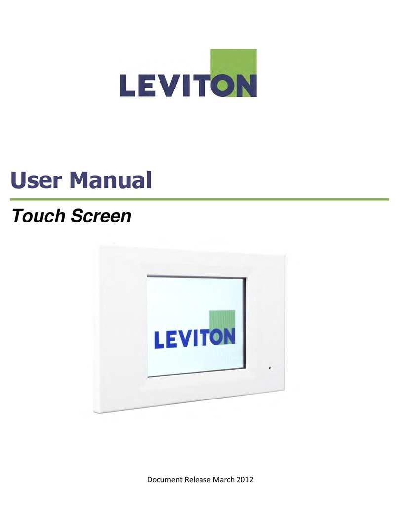 Leviton Touch Screen User manual