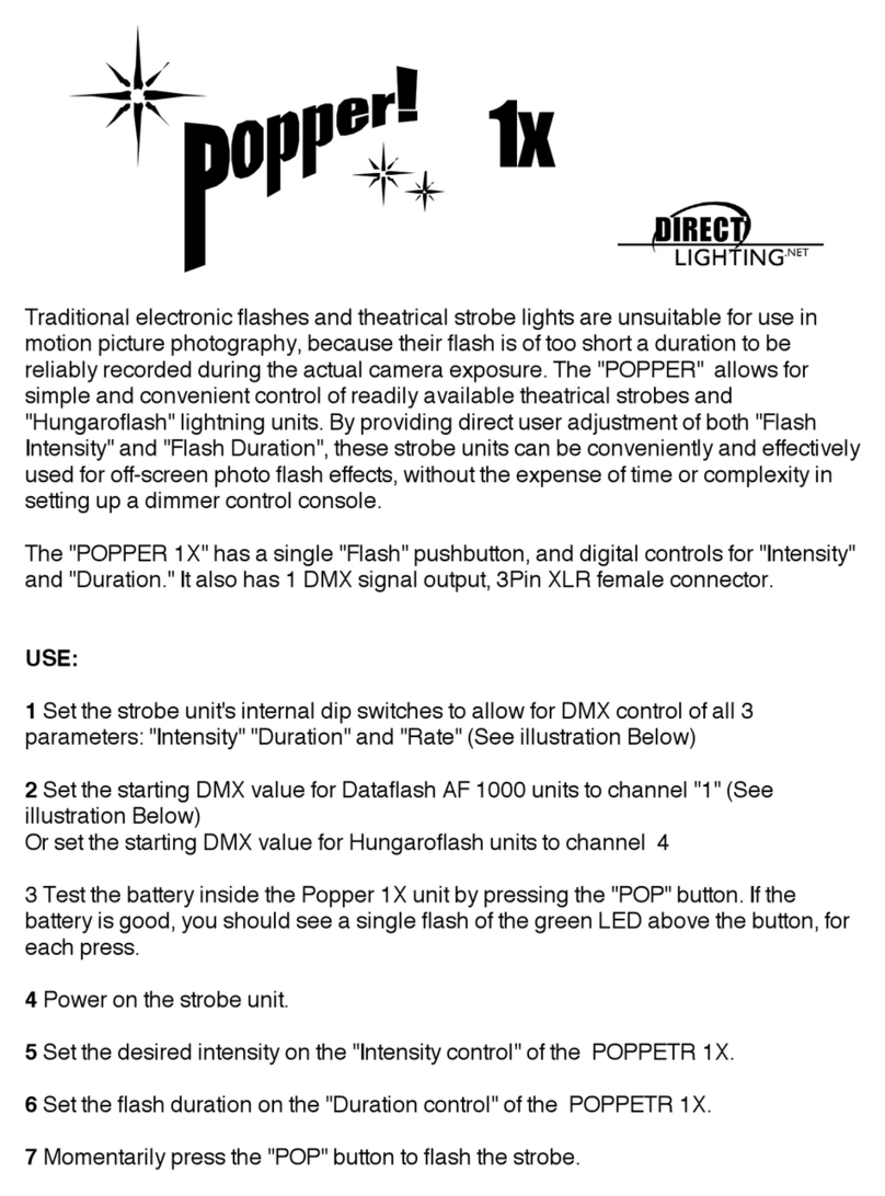 Direct lighting Popper! 1x quick guide