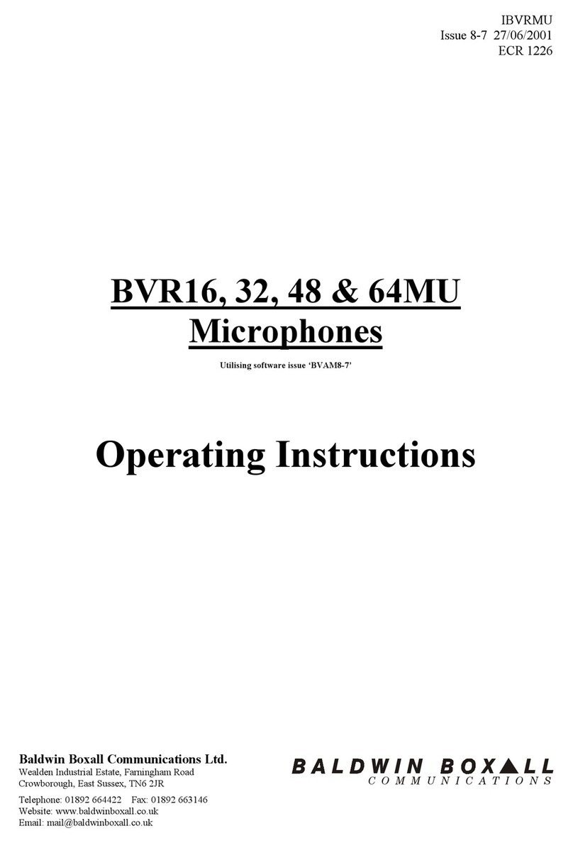 Baldwin Boxall BVR16M operating instructions