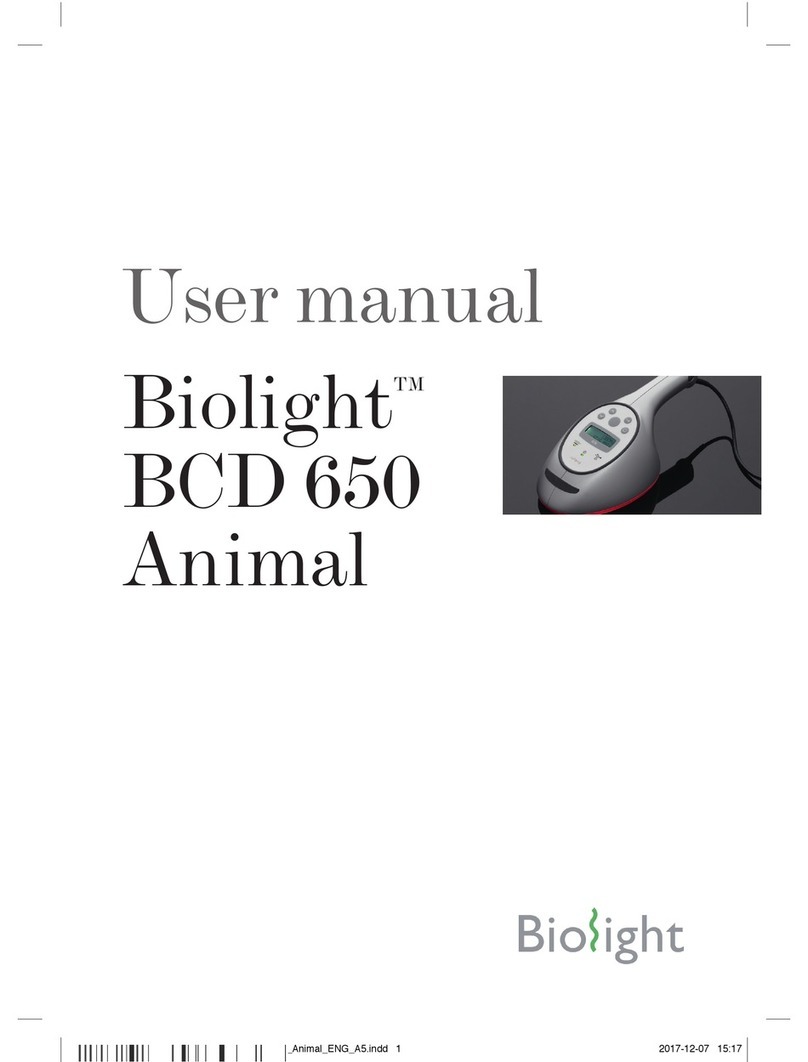 Biolight BCD 650 Animal user manual