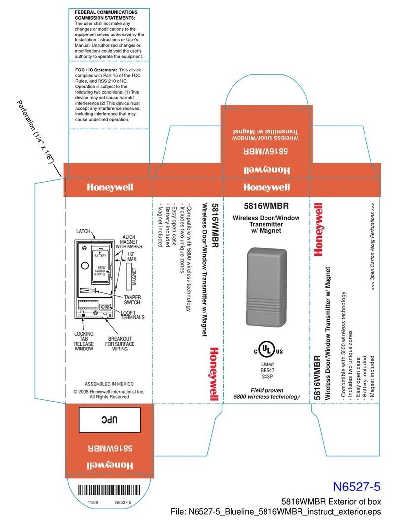 Honeywell 5816WMBR User manual Honeywell 5816WMBR User manual