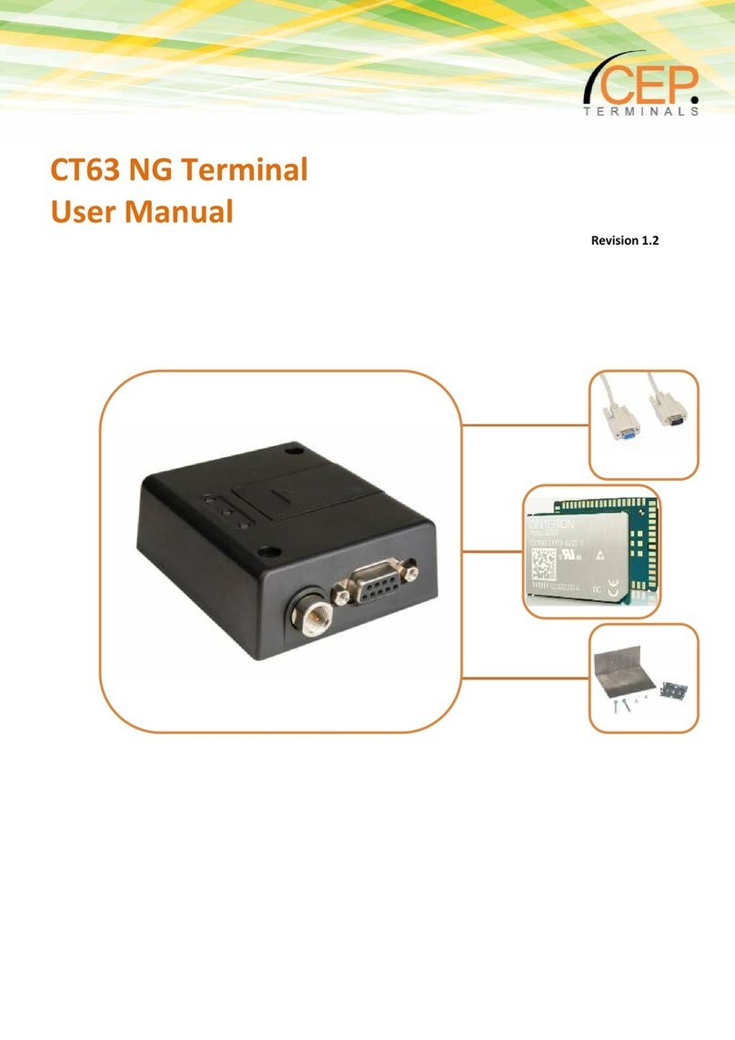 CEP Terminals CT63 NG user manual