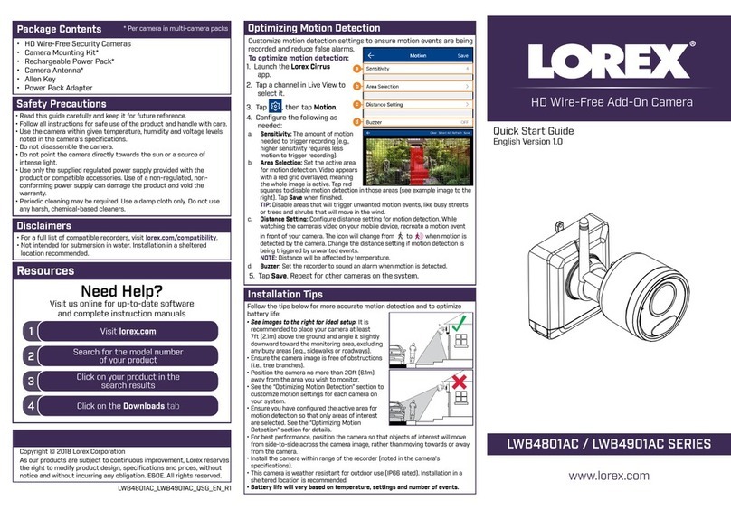Lorex LWB4901AC quick start guide