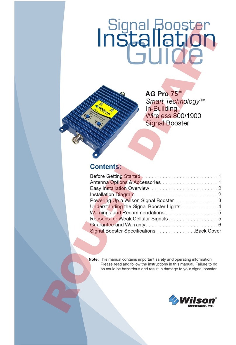 Wilson Electronics AG Pro 75 User manual Wilson Electronics AG Pro 75 User manual