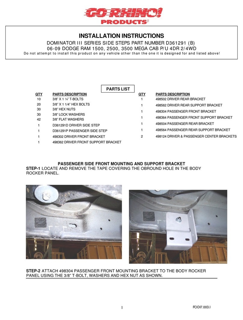 Go Rhino D361291 User manual