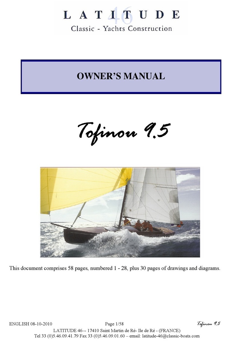 Latitude 46 Tofinou 9.5 owner's manual