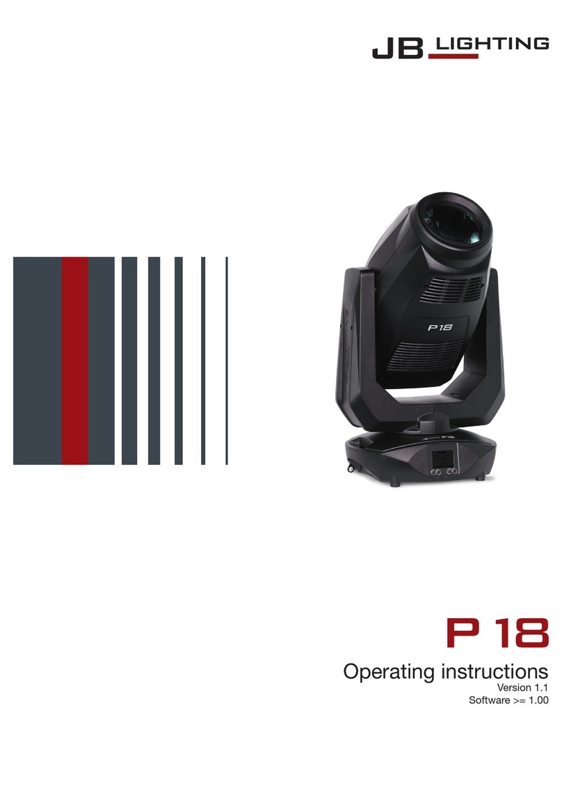 JB-Lighting P18 operating instructions