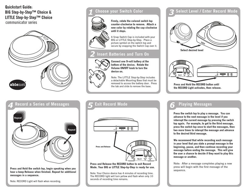 AbleNet LITTLE Step-by-Step User manual