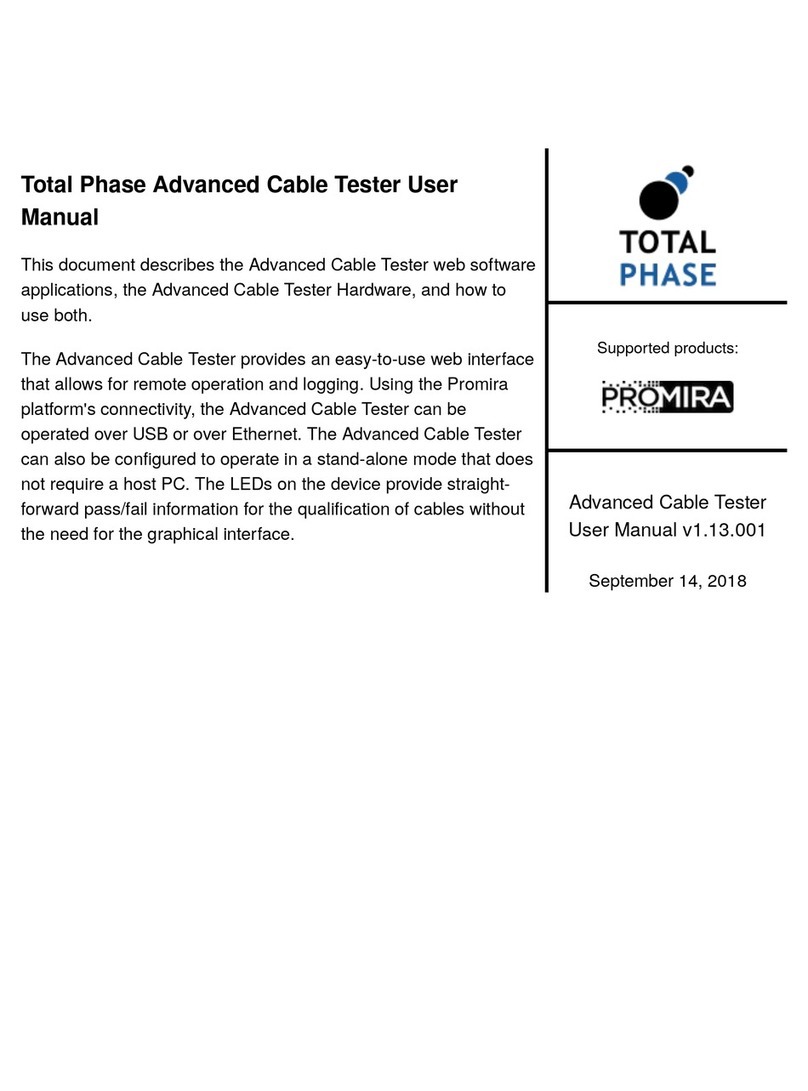 Total Phase Advanced Cable Tester user manual