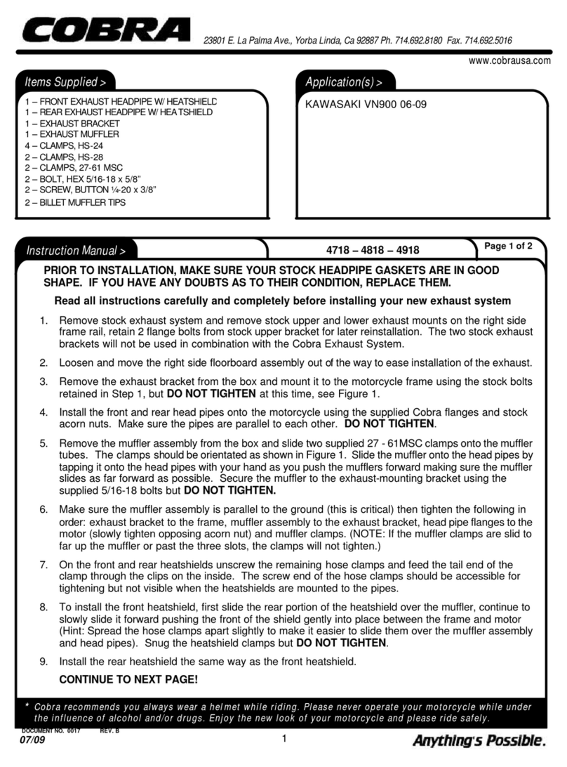 Cobra 4918 User manual