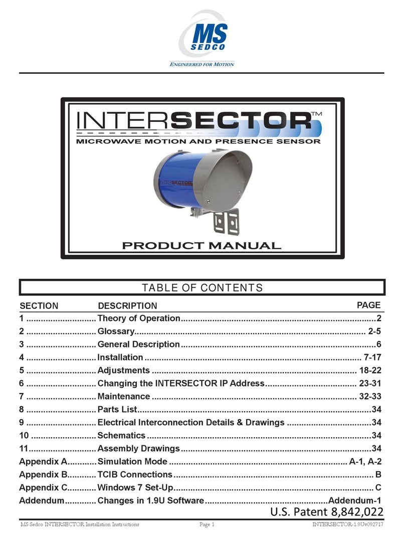 MS Sedco INTERSECTOR installation instructions
