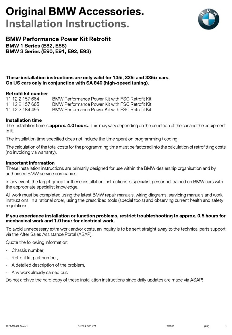BMW 11 12 2 157 664 installation instructions