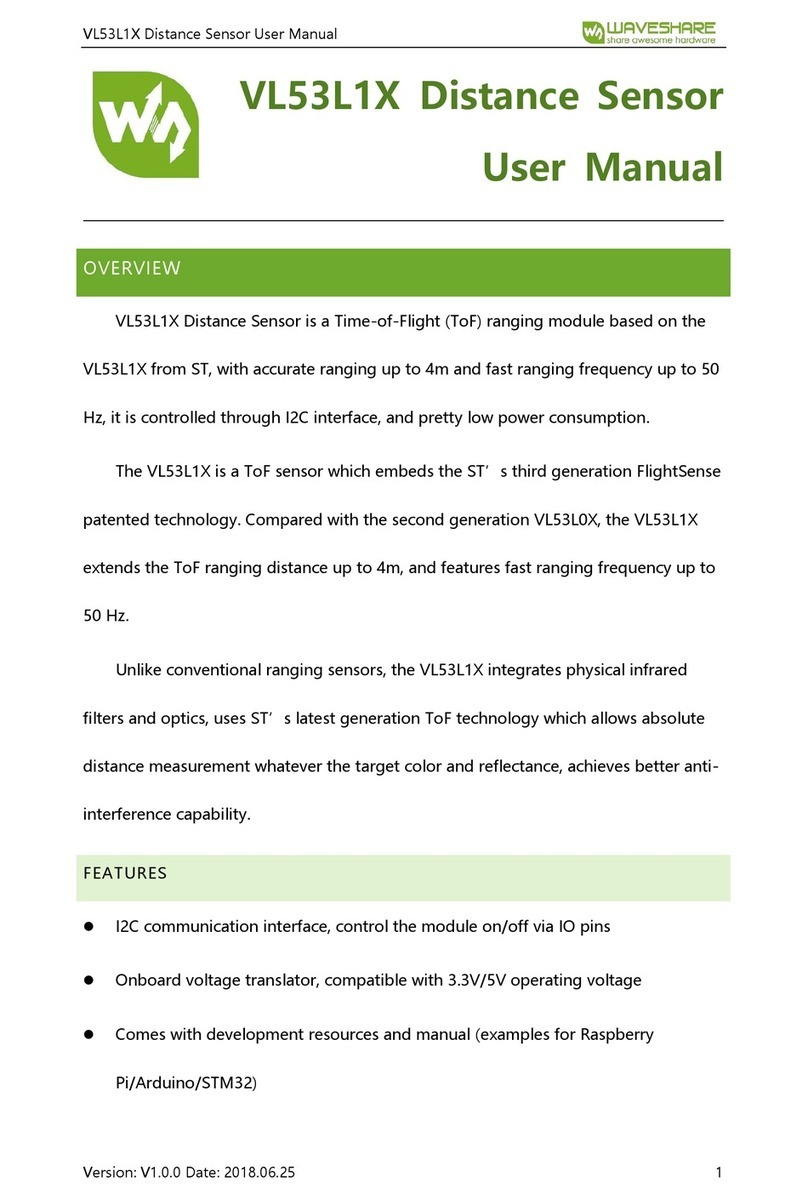 Waveshare VL53L1X User manual