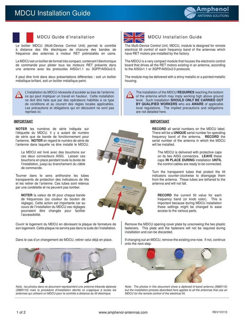Amphenol MDCU installation guide